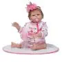 Silicone Full Body Reborn Baby Dolls Twins Boy and Girl 20 inch Anatomically Correct Newborn Size Bebe Look Real Washable Toys for Toddler Doll House 2 PCS