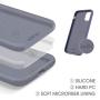 abitku Silicone Case for iPhone 11, Soft Liquid Silicone Gel Rubber Shockproof Protective Case Cover (Full Body Case with Microfiber Lining) Compatible with iPhone 11 6.1" 2019 (Lavender Gray)