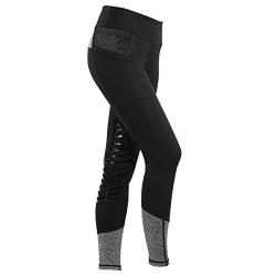 HR Farm Womens Silicone Tights Horse Riding Gel Grip Pull On Leggings with Pocket