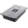 Carlisle 10210U07 StorPlus Full Size Polycarbonate Universal Handled Food Pan Lid, Clear