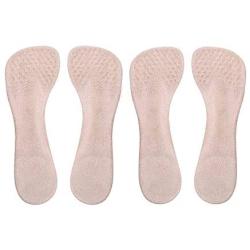 CaserBay 2-Pack Arch Support Insoles Silicone Gel Slim Inserts Liners Shock Absorption Massaging Arch Pain Foot Heel Pain Relief for Women Shoes High Heel【Style B, 2 Pairs-Nude】