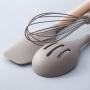 UPKOCH 5pcs Silicone Kitchenware Set Nonstick Cooking Utensils High Temperature Resistant Kitchen Tool with Wood Handle for Home