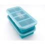 Souper Cubes Extra-Large Silicone Freezing Tray with Lid - 2 pack - makes 8 perfect 1cup portions - freeze soup broth or sauce