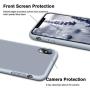 Vooii iPhone Xs Case, iPhone X Case, Soft Liquid Silicone Slim Rubber Full Body Protective iPhone Xs/X Case Cover (with Soft Microfiber Lining) Design for iPhone X iPhone Xs - Lavender Grey