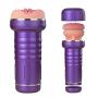 Sexbaby Male Masturbators Sex Toys Silicone Realistic Vagina Pocket for Male Masturbation Cup Adult Sex Dolls (Purple)
