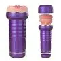 Sexbaby Male Masturbators Sex Toys Silicone Realistic Vagina Pocket for Male Masturbation Cup Adult Sex Dolls (Purple)
