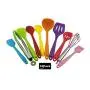 10 pcs Colorful Silicone Utensils Set, Heat-Resistant, Non-Stick, Safety Health, Silicone Baking Tool Sets For Kitchen