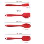 Silicone Kitchenware Non-Stick Special Cooking Shovel Spoon Scraping Baking Kitchen Gadget(7 Packs)