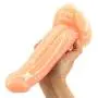 6.9 Inch Realistic Double Layer Silicone Toy with Strong Suction Cup