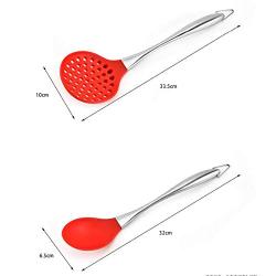 SKYyao Kitchen utensil set Silicone Kitchenware 6-piece set non-stick pot kitchen tools Cooking silicone Shovel scoop Silicone