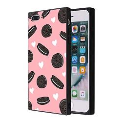 iPhone 7 8 Case,Flexible Soft TPU Cover Shell,Slim Silicone Black Rubber Non-Slip Durable Design Protective Phone Case for iPhone 7 8 -Biscuits