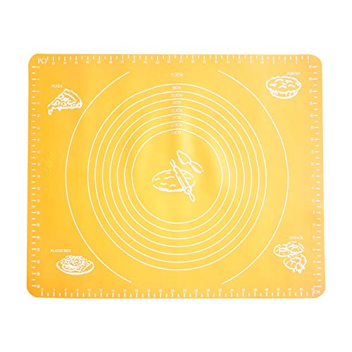 AK ART KITCHENWARE Silicone Baking Mat with Measurements for Rolling Dough Mat Non-Stick Heat Resistance Pastry Board for Bakery Kitchen Gadget