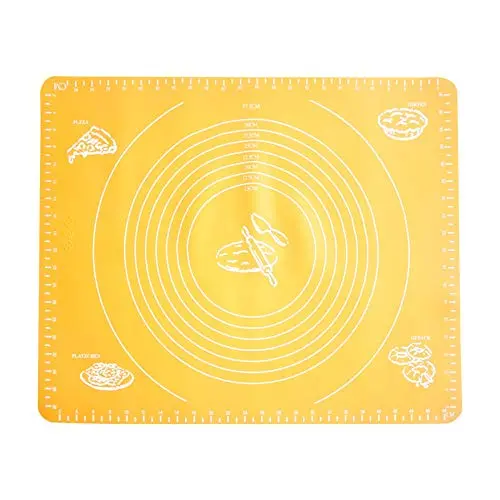 AK ART KITCHENWARE Silicone Baking Mat with Measurements for Rolling Dough Mat Non-Stick Heat Resistance Pastry Board for Bakery Kitchen Gadget