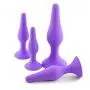 UIYTR 4pcs Purple Adult Plug Toys Insert-Sex-Butt Silicone Couple Flirt-Anal-Product