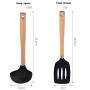 HUShjsd Silicone Kitchenware Set Of Eight, Cooking Shovel Egg Beater Non-stick Kitchen Cooking Spoon Shovel Set，spatulas Silicone Heat Resistant
