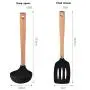 HUShjsd Silicone Kitchenware Set Of Eight, Cooking Shovel Egg Beater Non-stick Kitchen Cooking Spoon Shovel Set，spatulas Silicone Heat Resistant