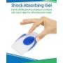 ViveSole Silicone Gel Heel Cups - Shoe Inserts for Plantar Fasciitis, Sore Heel, Bone Spur & Achilles Pain Relief Protectors - Foot Comfort Pads - Support (1 Pair, US Mens (6 - 9.5)