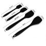 Silicone Kitchenware Set of 10 One-piece High Temperature Non-stick Cookware Shovel Spoon Set,Red