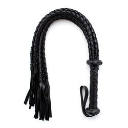 Guiseniour Game Spancking Floggor Pu Leather Funy Snake Weave Loose Diamond Handle Whip Toy Bondagge