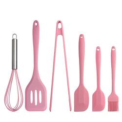 6 Piece Kitchen Utensil Set, Cookware Silicone Kitchen Utensil Set Heat Resistant Kitchen Cookware Nonstick Kitchen Baking Tool, Kitchenware