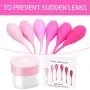 Kegel Exercise Weights - Ben Wa Balls Doctor Recommended for Bladder Control and Pelvic Floor Exercises - Set of 6 Premium Silicone Kegel Balls with Training Kit for Women: Beginners and Advanced