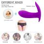 Wearable Wireless Remote Control with 10 Modes Waterproof USB Rechargeable Silicone Toy for Women