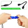 Sensory Chew Necklace for Boys and Girls with Autism, ADHD, SPD, Oral Motor Teething & Biting Needs - 2 Different Hardness Chewy Necklace and Pencil Topper Combo(6 Pack)