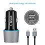 Rapid USB C Car Charger, Compatible for Samsung Galaxy S10/S10+/S10e/Note 10/Note 10 Plus/Note 9/Note 8/S9/S9 Plus/S8 Plus/A50/A70, Quick Charge 3.0 Dual USB Fast Car Charger with Type C Cable 3.3ft