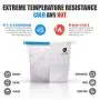 Reusable Silicone Food Storage Bags (1 Large 50 Oz + 3 Small 30 Oz) | Airtight Reusable Ziploc Bags BPA Free - Microwave, Freezer and Dishwasher Safe | Silicon Ziplock Zip Top Containers