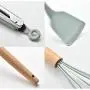 Utensils tools| 11Pcs/Set Light Green Color Silicone Kitchenware Set With Wooden Handle 12.5X12.5X33.5Cm | By ALILA