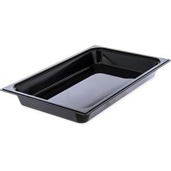 Carlisle 10200B03 StorPlus Full Size Food Pan, Polycarbonate, 2.5" Deep, Black