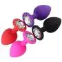 AnLing Jeweled Beginner Anales Trainer Kits Silicone Men and Women Share Pleasure Trainer Kits and 10-Speeds Toy, 4Pcs