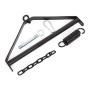 Silicone Toy Swivél ?wíng Set Indoor Hanging Ceiling Swing Set with Steel Triangle Frame and Spring Support 360 Degree Spinning with Adjustable Straps for Adult Tight Design