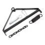 Silicone Toy Swivél ?wíng Set Indoor Hanging Ceiling Swing Set with Steel Triangle Frame and Spring Support 360 Degree Spinning with Adjustable Straps for Adult Tight Design