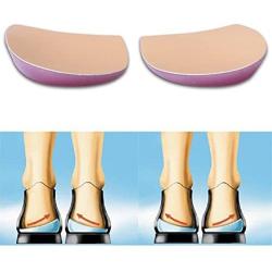 Orthopedic Insoles Shoe Inserts Medial & Lateral Heel Wedge Lift Silicone Pads Corrective O/X Type Leg, Perfect Halfsphere Design for Bowlegs and Knock Knees