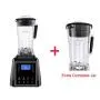 Automatic Digital Touchscreen 3Hp 2L Professional Blender Mixer Juicer High Power Food Processor Green Fruit Smoothies,Black Extra Jar,Us Plug