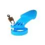FeiGu Silicone Chastity Cage Device for Male Penis Exercise Sex Toys Fetish Erotic 4(long,blue)