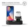 elago 3 in 1 Charging Hub [Black] for Apple Watch Series 5/4/3/2/1, Apple AirPods 2/1, iPhone 11 Pro Max/11 Pro/11/Max/Xs/XS Max/XR/X and All iPhone Models [Original Cables Required-NOT Included]