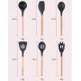 Kitchenware Set, 11 Piece Silicone Cooking Sets Wooden Handle Set Cooking Turner Clamps For Nonstick Cookware