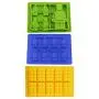 Youdepot Yellow Building Brick Blue Green Multi-size Minifigure Silicone Ice Tray Candy Mold Set (Blue/Green/Yellow)