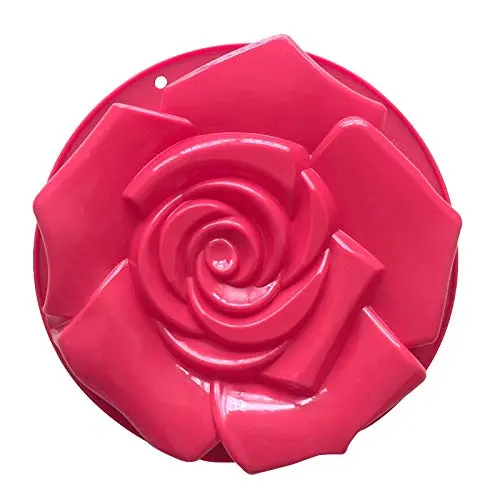 Cake Mold - big size 295.8cm rose flower shape silicone cake mold silicone cake pan kitchenware diy mold e496