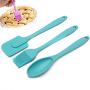 3PCS Silicone Spatula Spoon Brush Set Cooking Utensil Tool Kit Heat Resistant Basting Brush Silicone Kitchenware Random Color