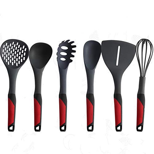 SKYyao Kitchen utensil set Kitchen Utensils 7 piece kitchenware tool silicone spoon nylon rubber plastic PP