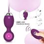 Acvioo 2 in 1 Kegel Exercise Weights & Massage Ball Ben Wa Balls Sets for Women & Silicone - Doctor Recommended for Bladder Control & Pelvic Floor Exercises（Purple）