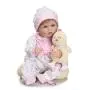 iCradle Lovely 17" 42cm Reborn Baby Doll Soft Silicone Realistic Lifelike Reborn Baby Girl that Look Real Looking New Born Dolls Toddler Xmas Gift Free Magnet Pacifier