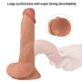 Lfcmf Ultra-Soft Realistic Toy with Suction Cup for Hands-Free Play,7.48 Inch (Double Layer Silicone) Lfcmf