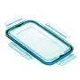 AmazonBasics 24 Piece Plastic Locking Food Storage Container - Blue