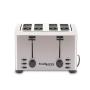 QIN.J.FANG-Kitchen 220V Stainless Steel 4-Slice Toaster,rapid heating widened barbecue trough,LED light indicator