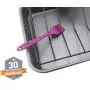 Sililids Basting Brush. Purple. Ergonomic, Steel Framed, Single Piece Construction. 100% Food Grade FDA Approved Silicone. Great Gift for The BBQ Enthusiast or Chef in Your Family.