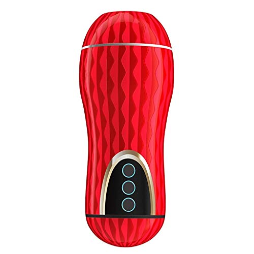 YYMSG Medical Silicone Pistǒn Cup Male Sucker Toy Men Adullt Toys Six Toys (Color : Red)